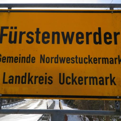 Ortseingangsschild Fürstenwerder